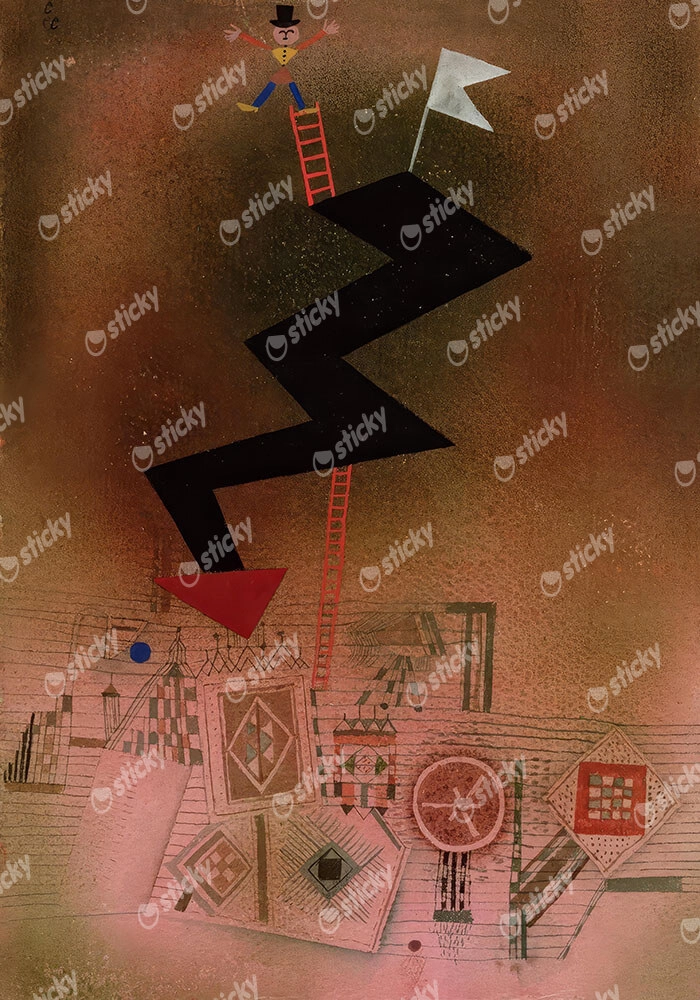 Πινακας σε καμβά PAUL KLEE - ARRESTED LIGHTNING