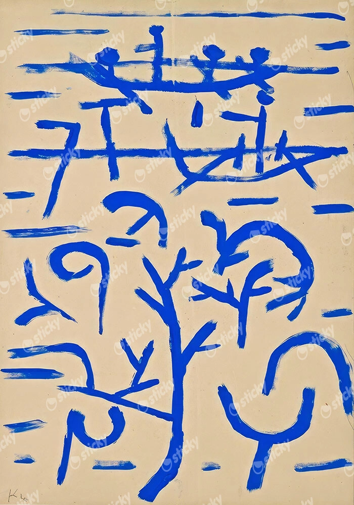Πινακας σε καμβά PAUL KLEE - BOATS IN THE FLOOD