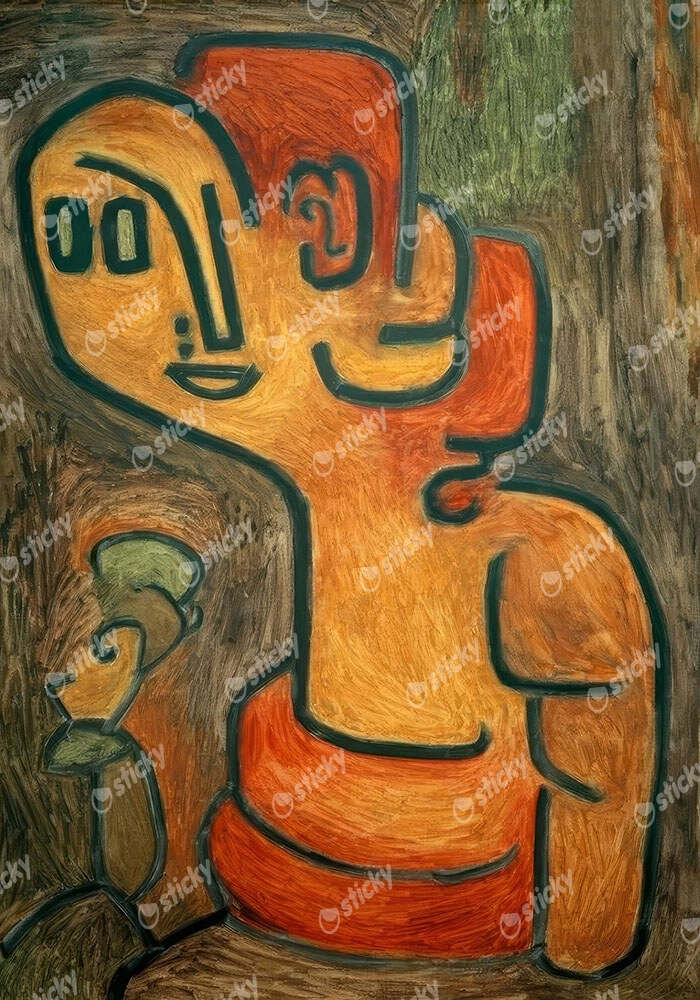 Πινακας σε καμβά PAUL KLEE - BUST OF GAIA