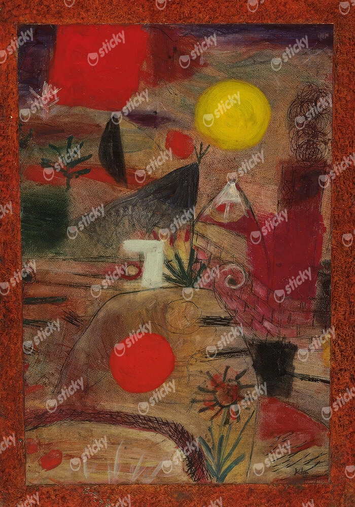 Πινακας σε καμβά PAUL KLEE - CEREMONY AND SUNSET