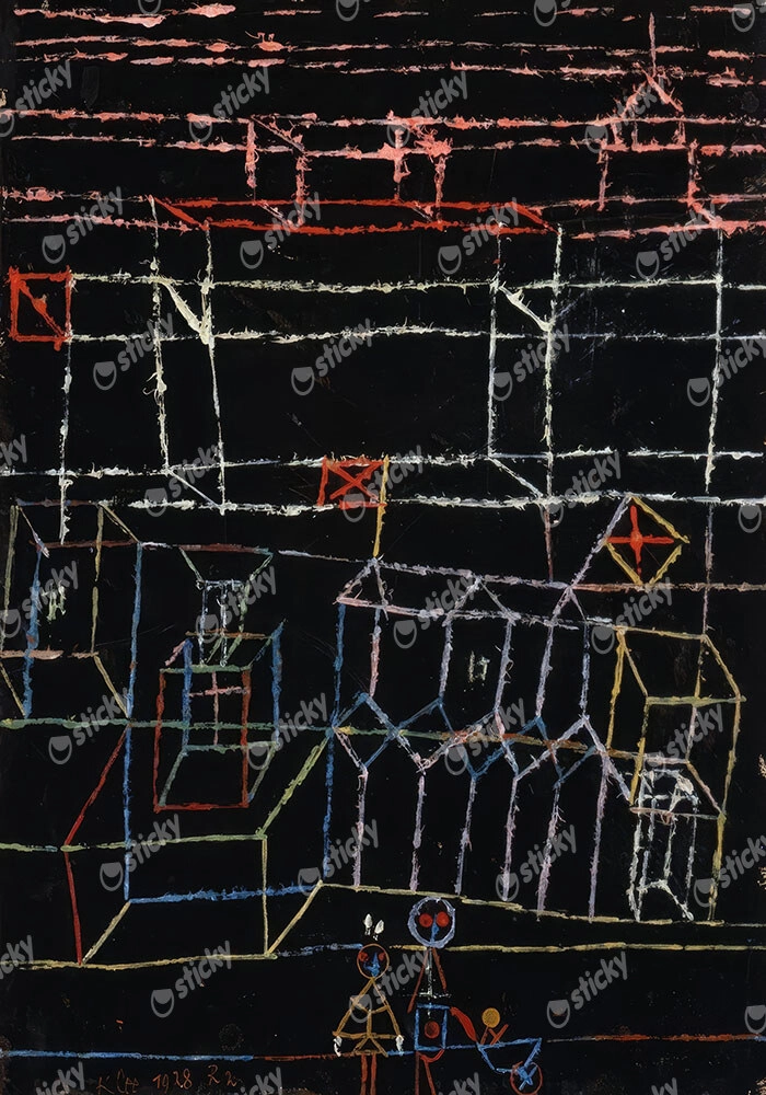 Πινακας σε καμβά PAUL KLEE - CHILDREN OF THE CITY