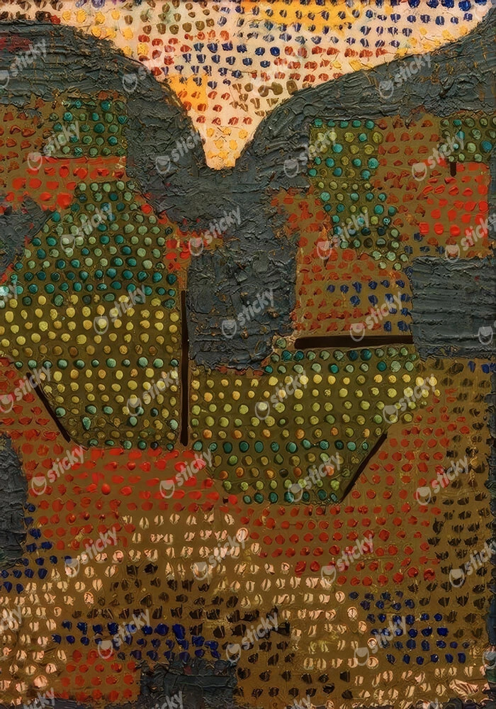 Πινακας σε καμβά PAUL KLEE - EVENING IN THE VALLEY