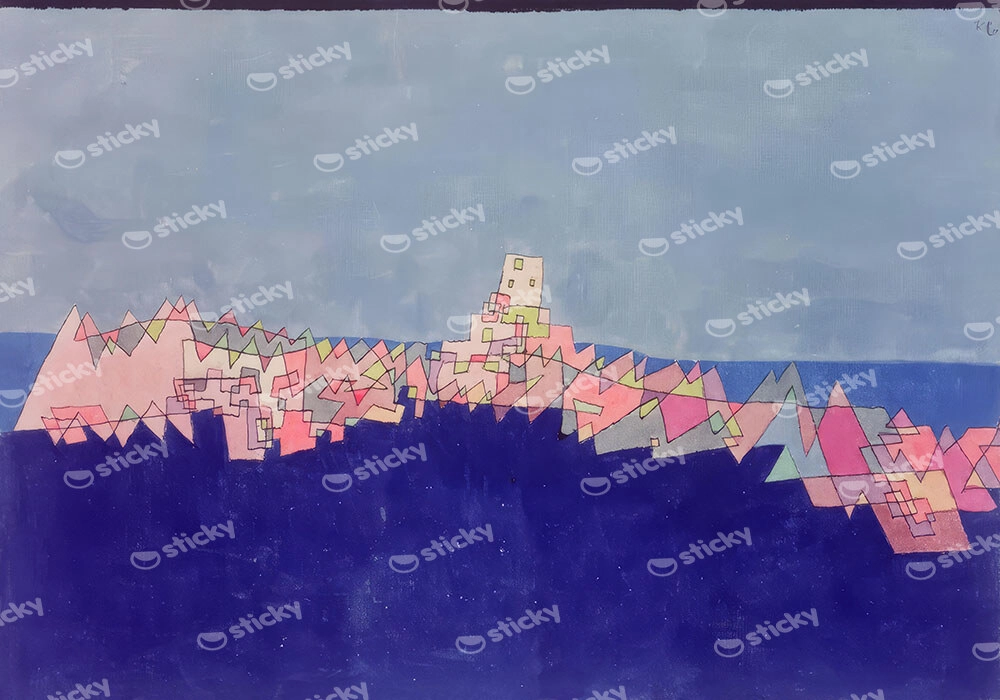 Πινακας σε καμβά PAUL KLEE - CASTLE ON THE REEF