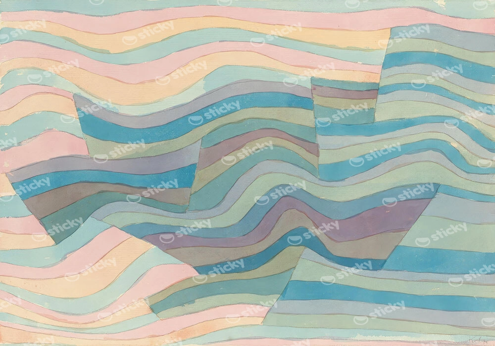Πινακας σε καμβά PAUL KLEE - MOVEMENT ON THE CLIFFS