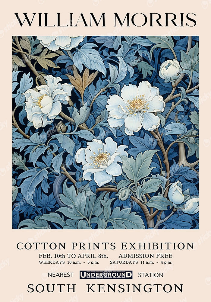 Πινακας σε καμβά WILLIAM MORRIS - FLORAL 1