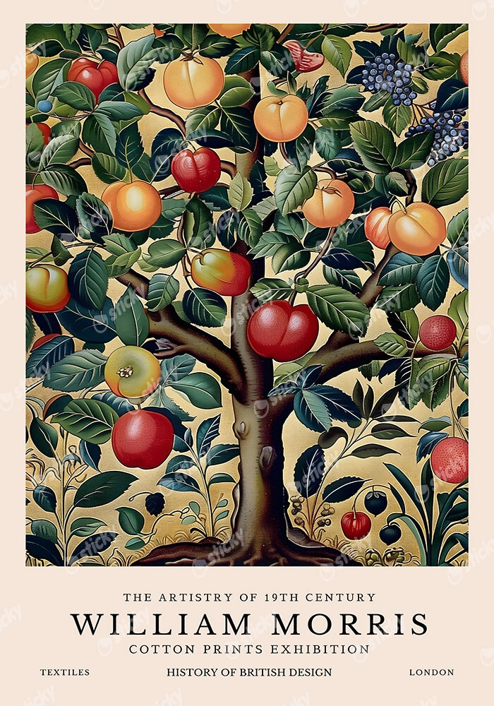 Πινακας σε καμβά WILLIAM MORRIS - FRUIT TREE