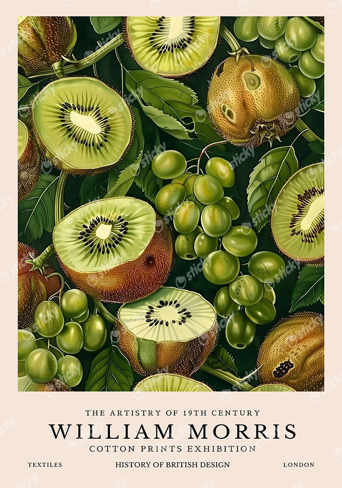 Πινακας σε καμβά WILLIAM MORRIS - KIWI FRUIT