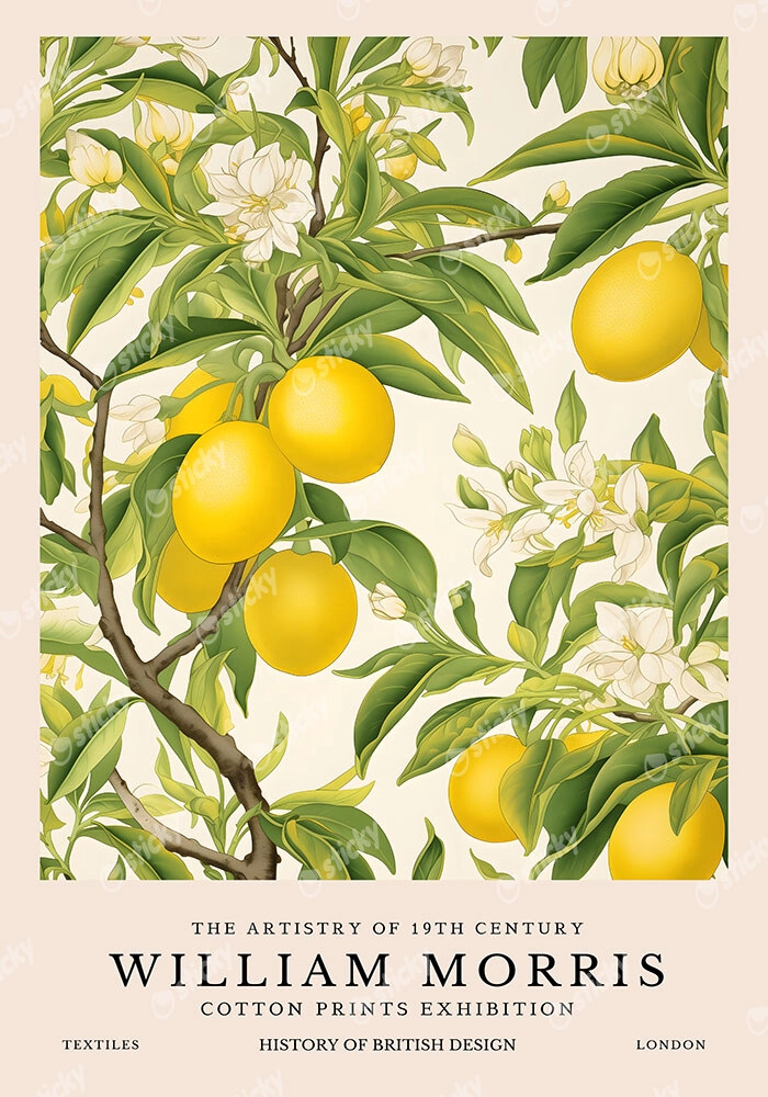 Πινακας σε καμβά WILLIAM MORRIS - LEMON TREE