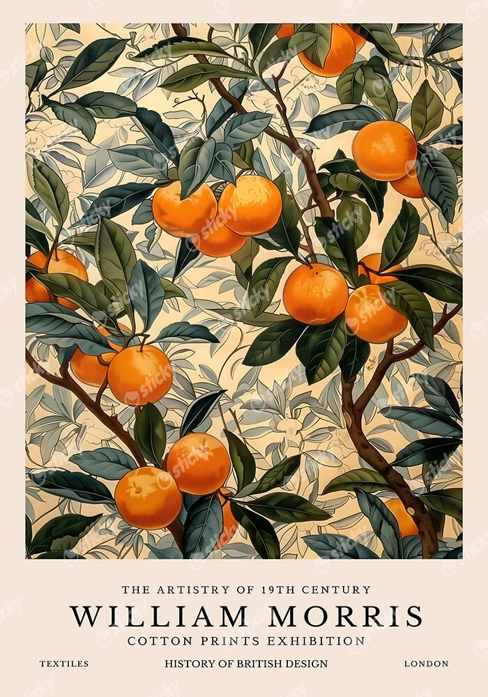 Πινακας σε καμβά WILLIAM MORRIS - ORANGE TREE