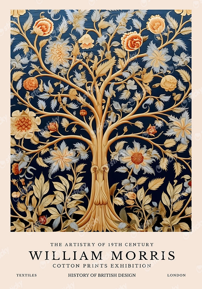 Πινακας σε καμβά WILLIAM MORRIS - TREE OF LIFE 2