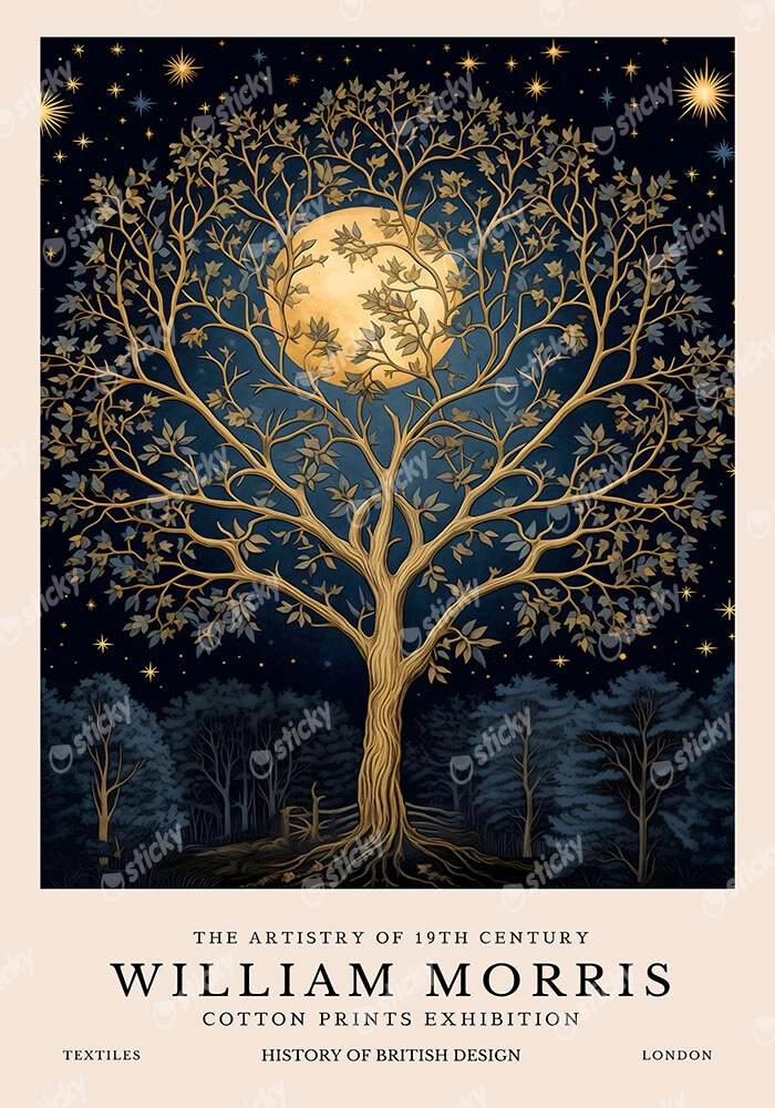Πινακας σε καμβά WILLIAM MORRIS - TREE OF LIFE 7