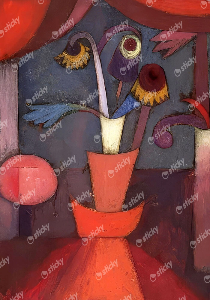 Πινακας σε καμβά PAUL KLEE - AUTUMN FLOWER