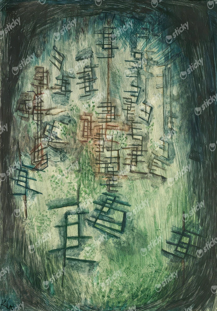Πινακας σε καμβά PAUL KLEE - CLEARING E