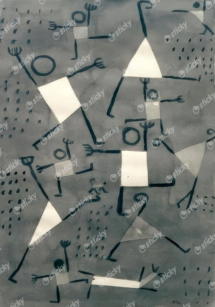 Πινακας σε καμβά PAUL KLEE - DANCES CAUSED BY FEAR