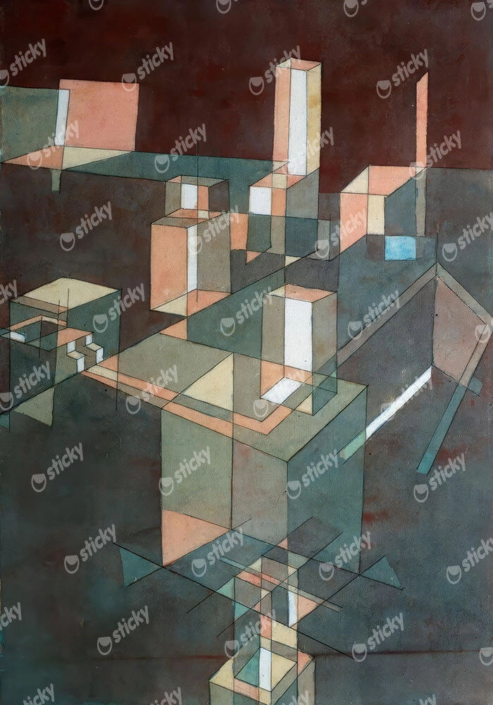 Πινακας σε καμβά PAUL KLEE - ITALIAN CITY
