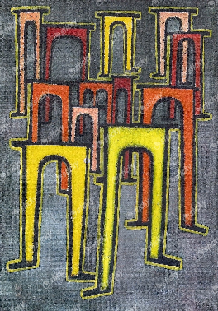 Πινακας σε καμβά PAUL KLEE - REVOLUTION OF THE VIADUCT