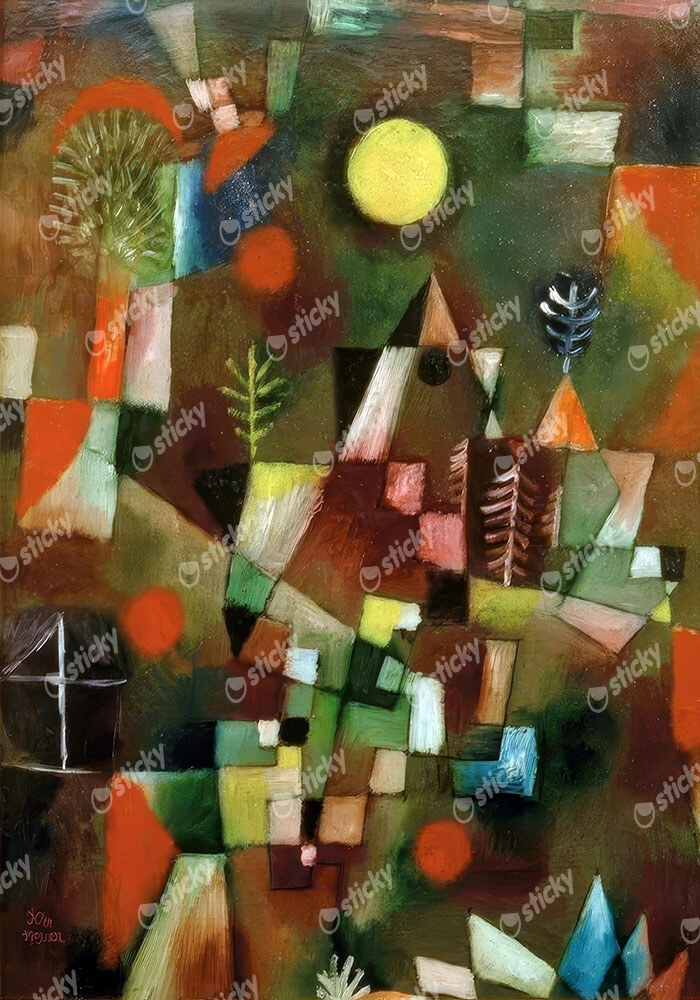 Πινακας σε καμβά PAUL KLEE - THE FULL MOON
