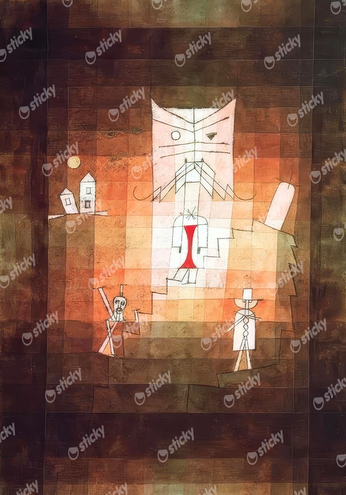 Πινακας σε καμβά PAUL KLEE - THE MOUNTAIN OF THE SACRED CAT