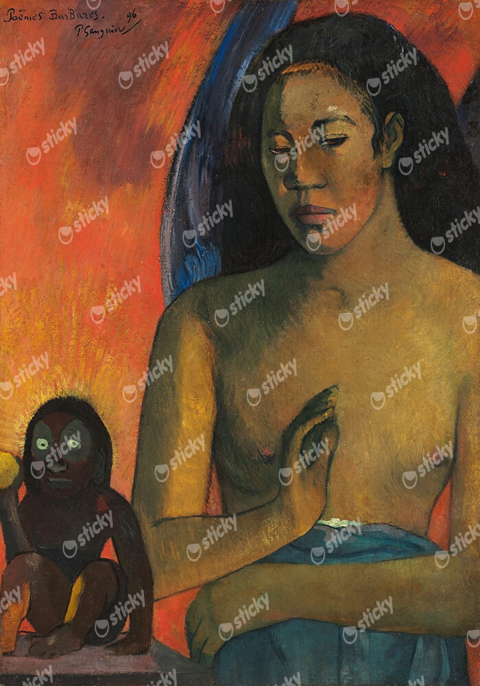 Πινακας σε καμβά PAUL GAUGUIN - BARBARIAN POEMS
