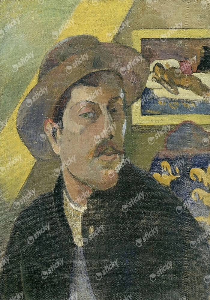 Πινακας σε καμβά PAUL GAUGUIN - SELF PORTRAIT IN A HAT