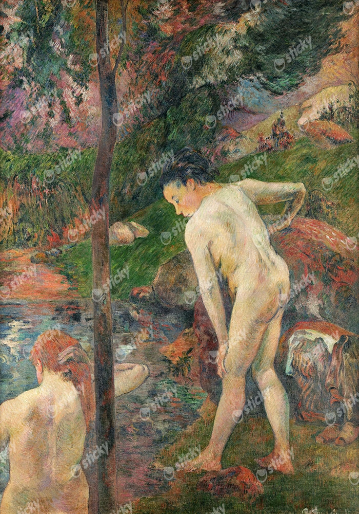 Πινακας σε καμβά PAUL GAUGUIN - TWO GIRLS BATHING