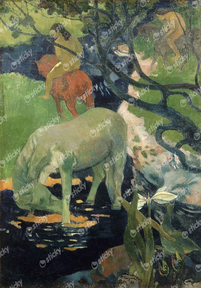 Πινακας σε καμβά PAUL GAUGUIN - THE WHITE HORSE