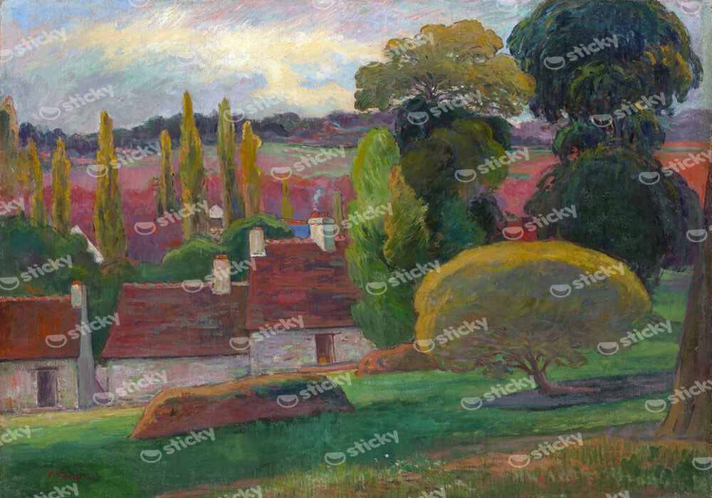 Πινακας σε καμβά PAUL GAUGUIN - A FARM IN BRITTANY