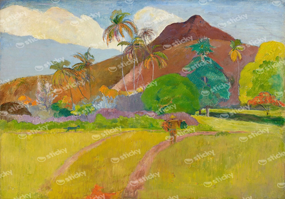 Πινακας σε καμβά PAUL GAUGUIN - TAHITIAN LANDSCAPE