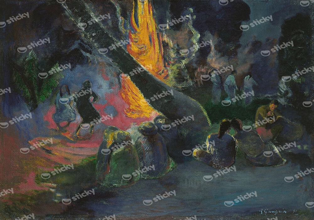 Πινακας σε καμβά PAUL GAUGUIN - THE FIRE DANCE