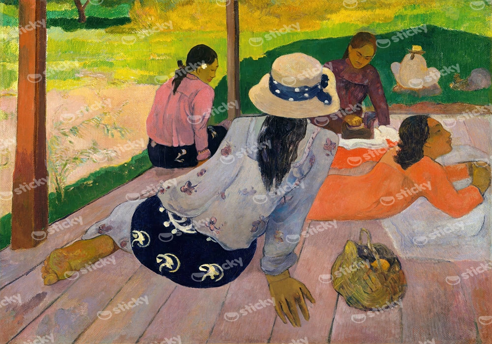 Πινακας σε καμβά PAUL GAUGUIN - THE SIESTA