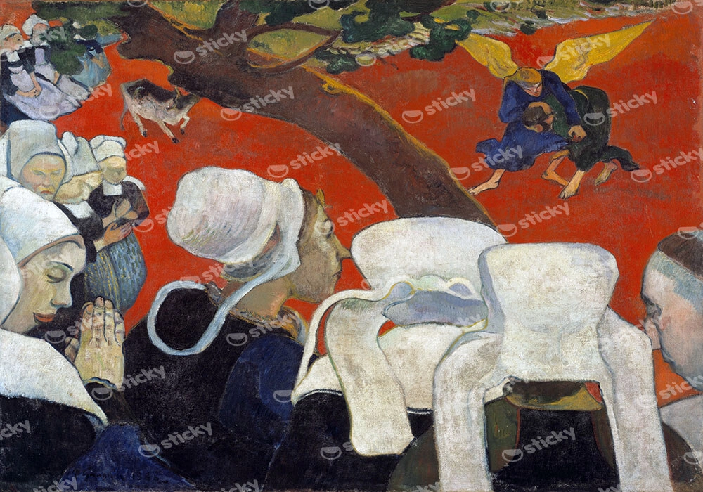 Πινακας σε καμβά PAUL GAUGUIN - VISION AFTER THE SERMON