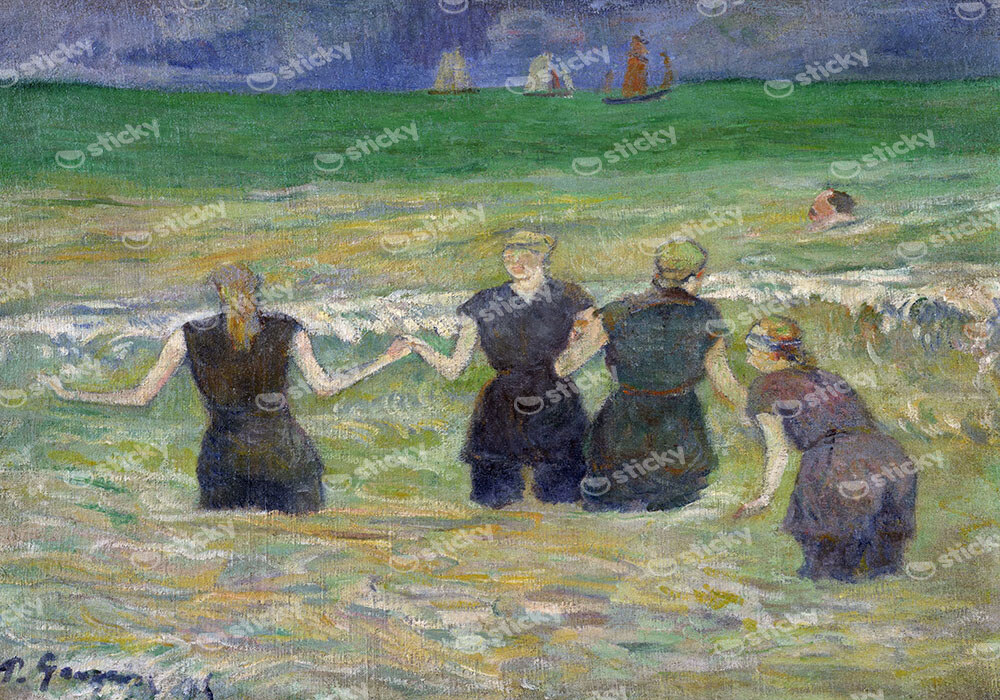 Πινακας σε καμβά PAUL GAUGUIN - WOMEN SUNBATHING