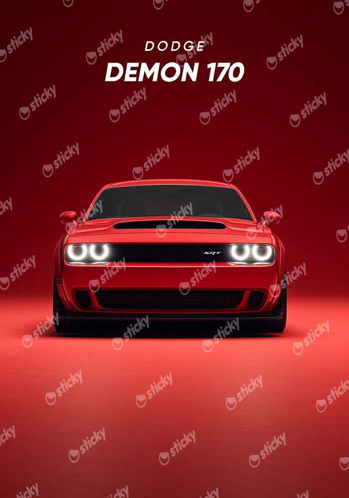 Πινακας σε καμβά DODGE DEMON 170