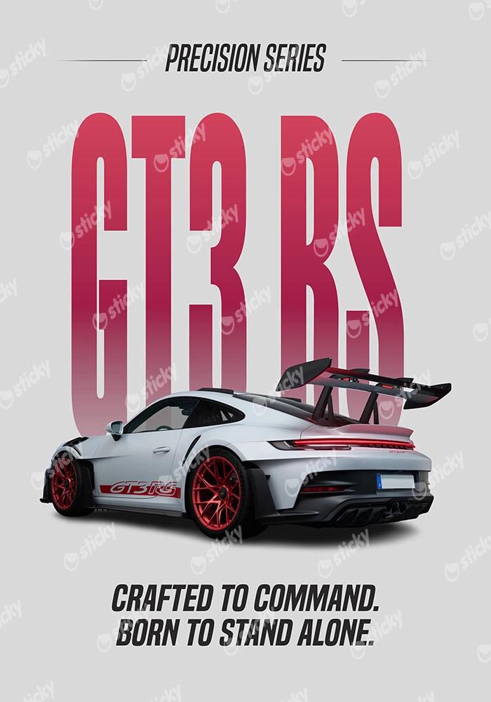 Πινακας σε καμβά MINIMAL PORSCHE BACKSIDE