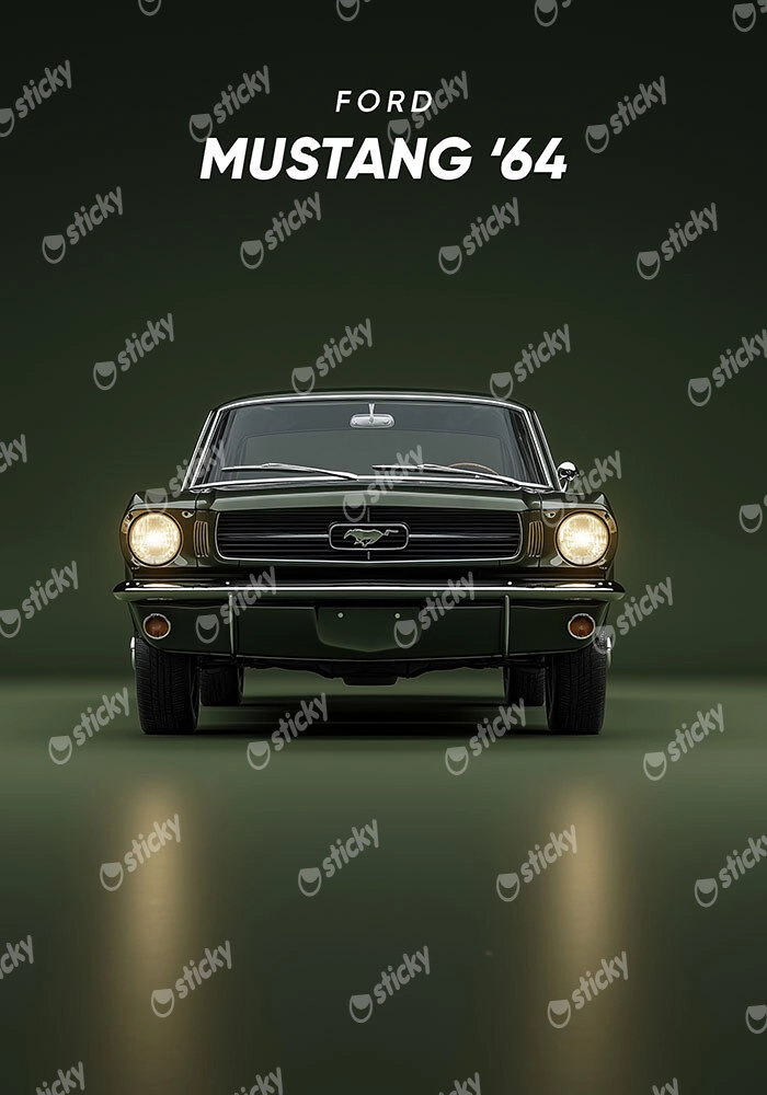 Πινακας σε καμβά MUSTANG 1964