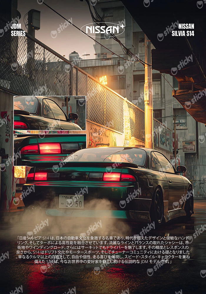 Πινακας σε καμβά NISSAN SILVIA S14