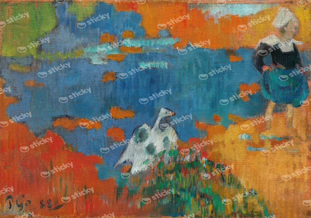 Πινακας σε καμβά PAUL GAUGUIN - GOOSE BY THE WATER