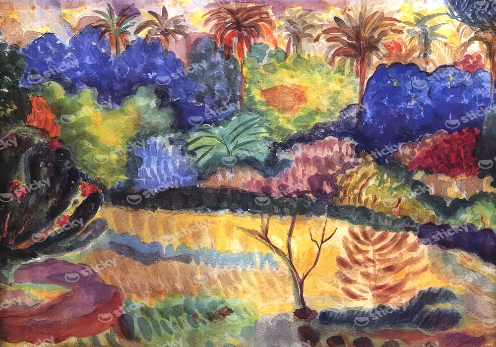Πινακας σε καμβά PAUL GAUGUIN - TAHITIAN LANDSCAPE 1897