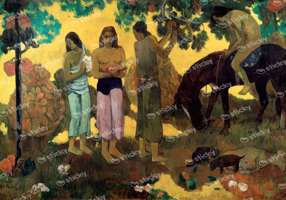 Πινακας σε καμβά PAUL GAUGUIN - THE FRUIT PICK