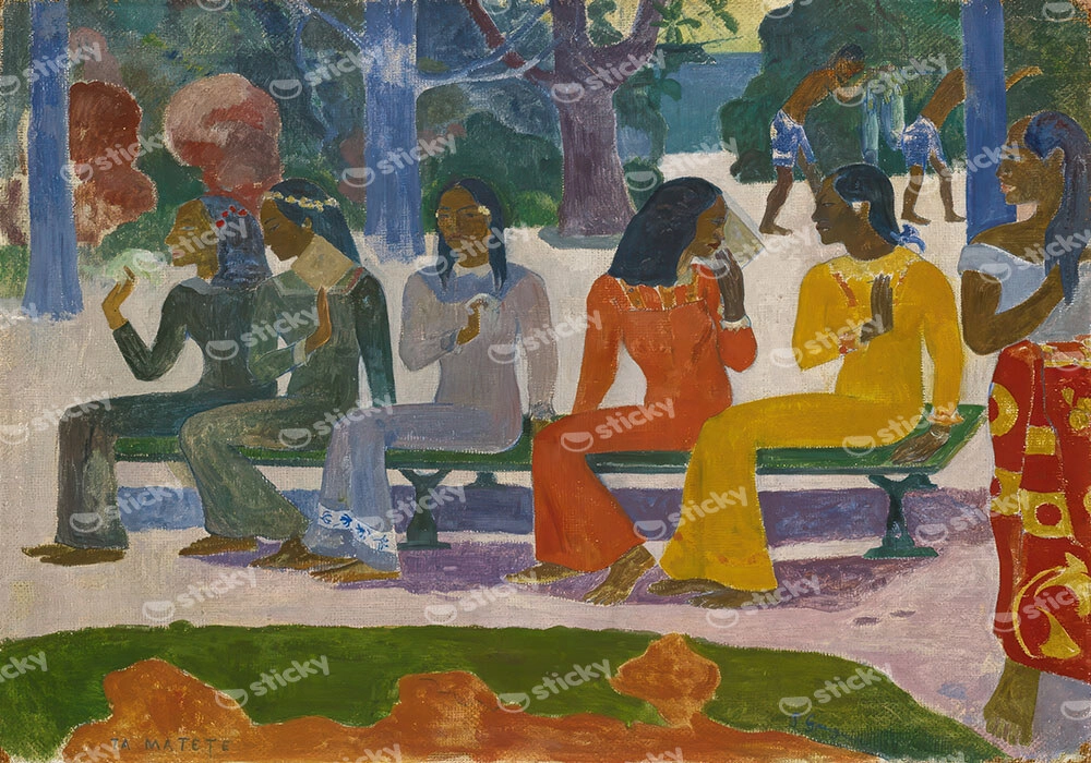 Πινακας σε καμβά PAUL GAUGUIN - THE MARKET