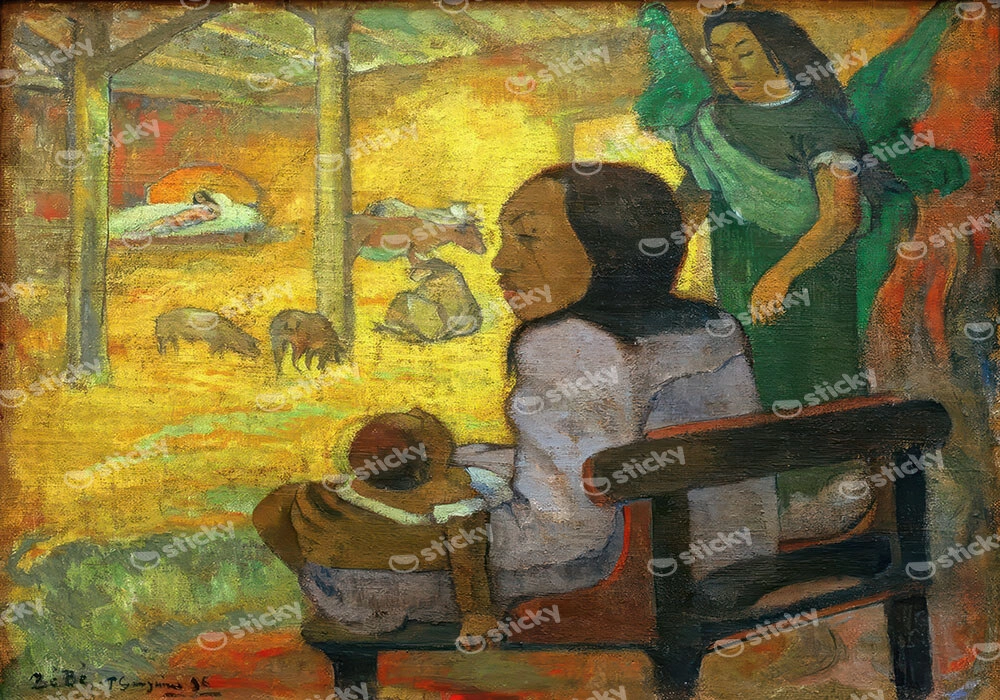 Πινακας σε καμβά PAUL GAUGUIN - THE NATIVITY