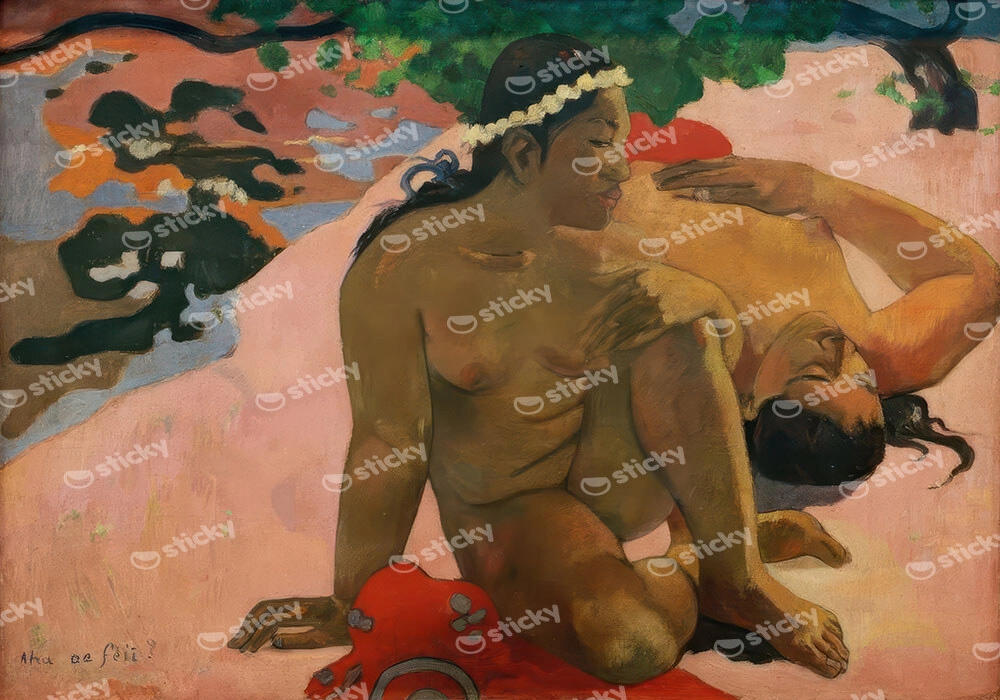 Πινακας σε καμβά PAUL GAUGUIN - WHAT ARE YOU JEALOUS