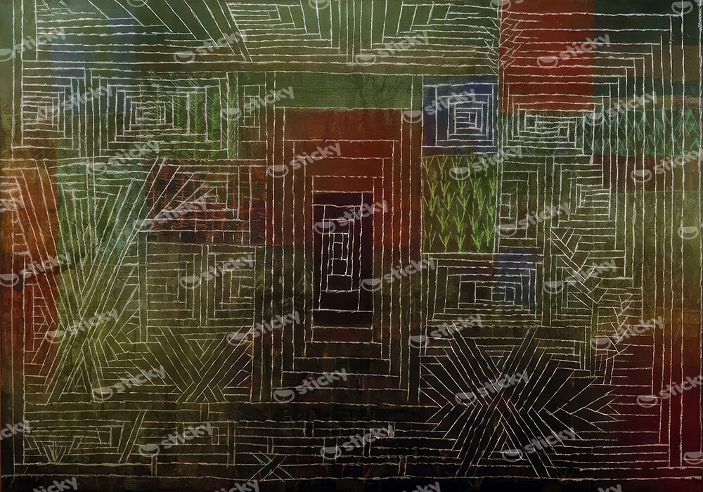 Πινακας σε καμβά PAUL KLEE - CASTLE TO BE BUILT IN THE WOODS