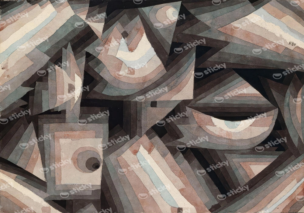 Πινακας σε καμβά PAUL KLEE - CRYSTAL GRADATION