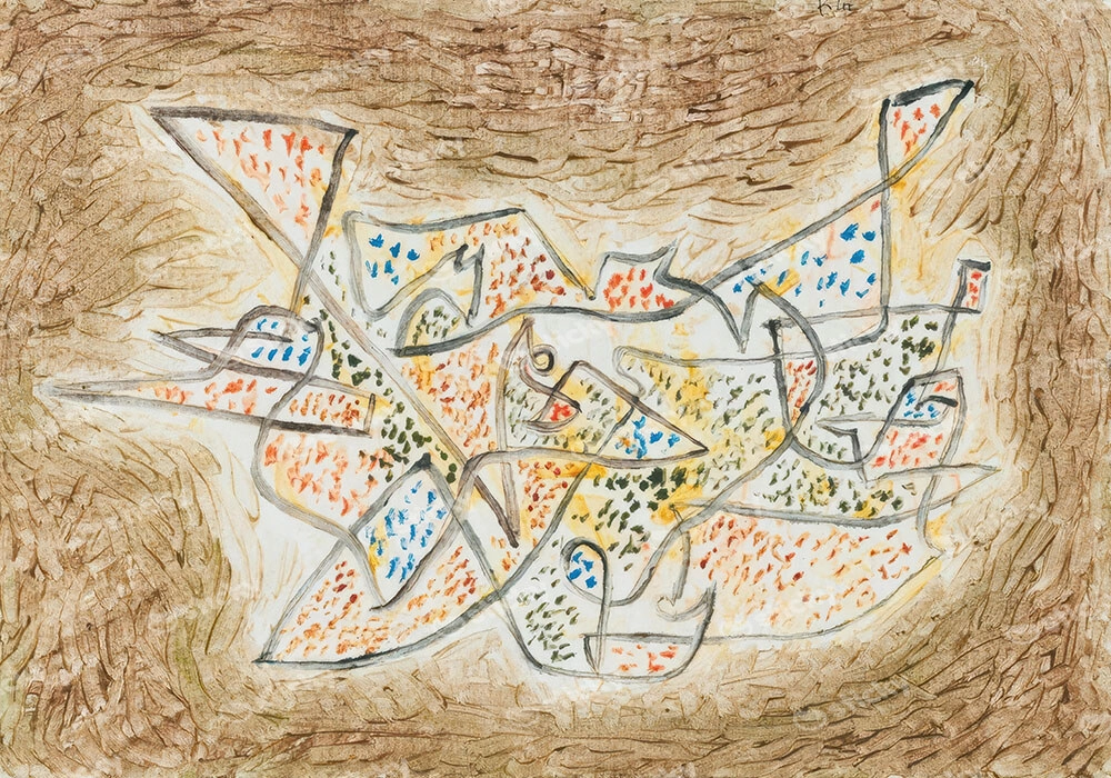 Πινακας σε καμβά PAUL KLEE - FRIENDLY MEANDERING