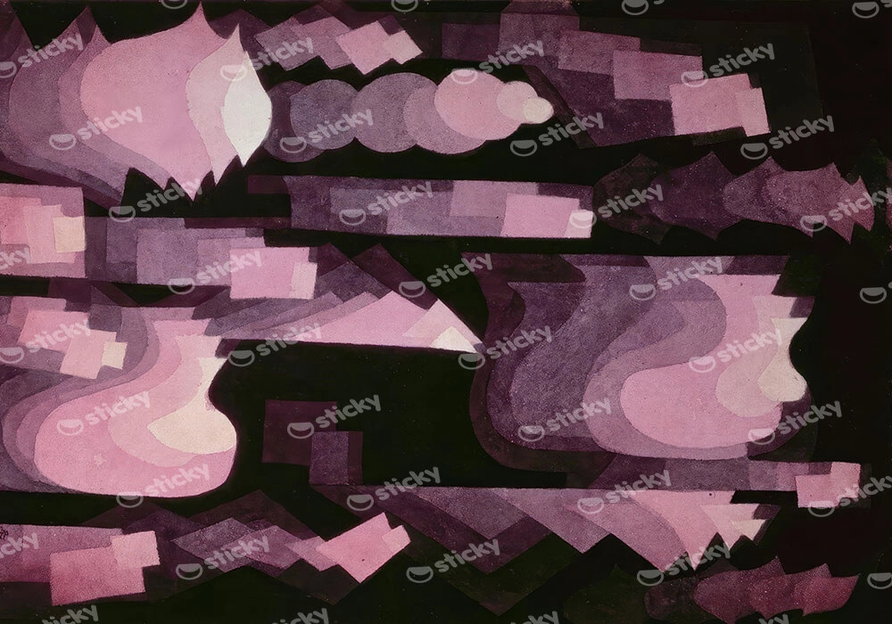 Πινακας σε καμβά PAUL KLEE - FUGUE IN RED