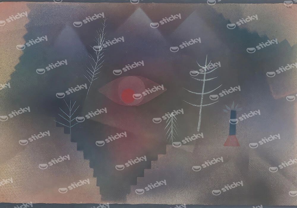 Πινακας σε καμβά PAUL KLEE - GLANCE OF A LANDSCAPE