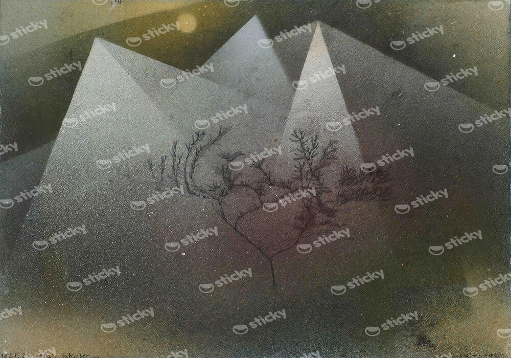 Πινακας σε καμβά PAUL KLEE - MOUNTAINS IN WINTER