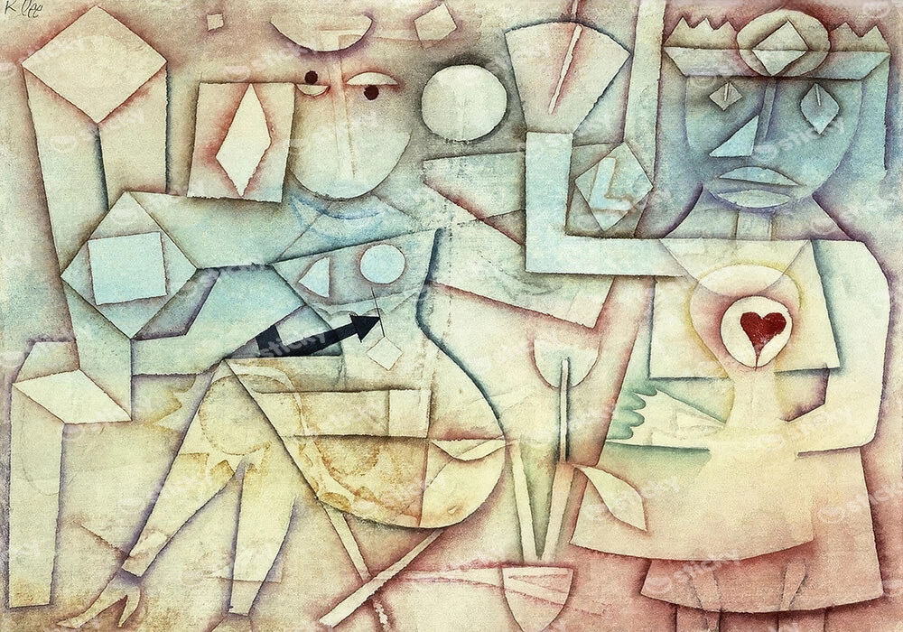 Πινακας σε καμβά PAUL KLEE - OLD LOVE SONG