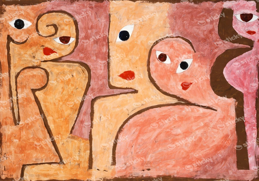 Πινακας σε καμβά PAUL KLEE - OPEN EYED GROUP